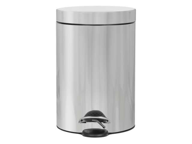 Round Pedal bin 3L stainless steel