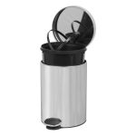 Round Pedal bin 3L stainless steel