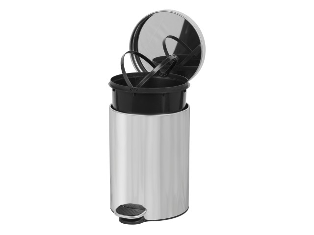 Round Pedal bin 3L stainless steel