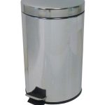 Round Pedal bin 12L stainless steel