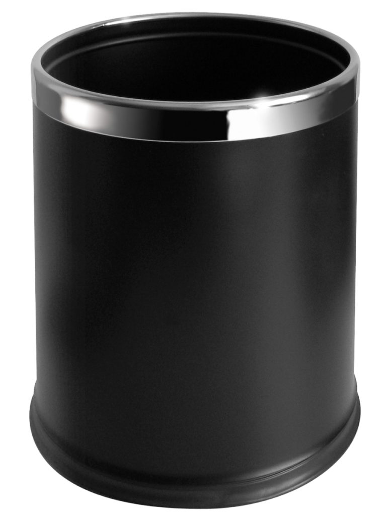 Round bin 10L black