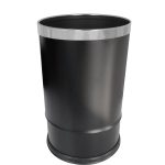Round bin 10L black