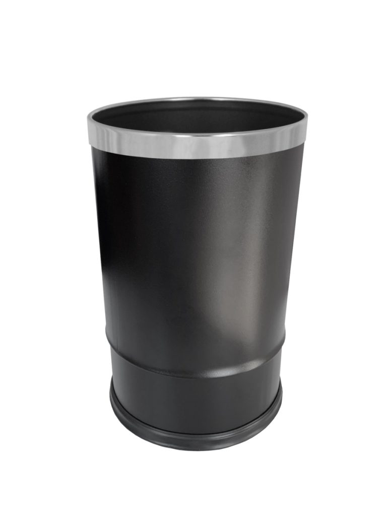 Round bin 10L black