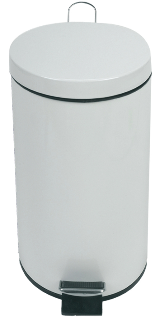Корпа со педала 20 L, бела