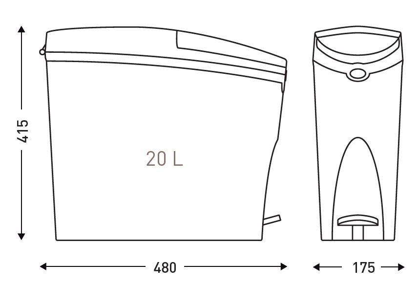 LADYBOX bin 20L