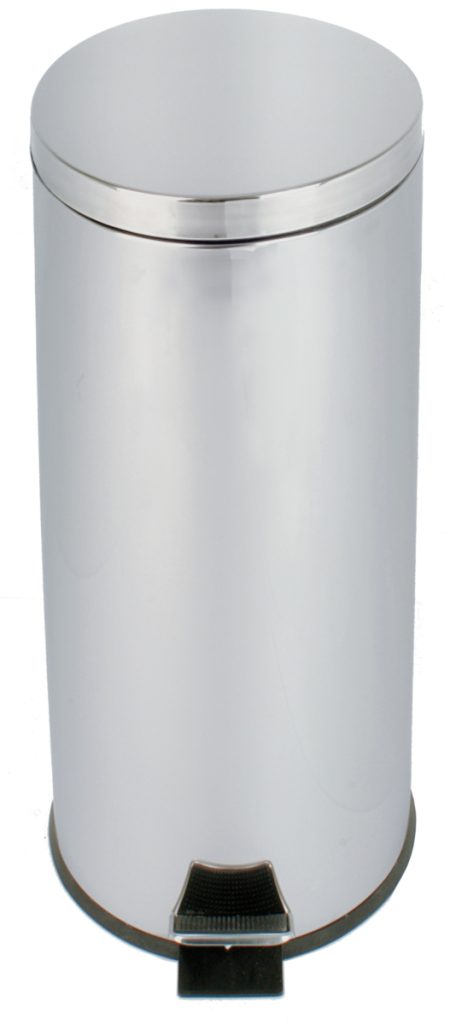 Round Pedal bin 30L S/S