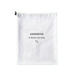 White hair dryer bag