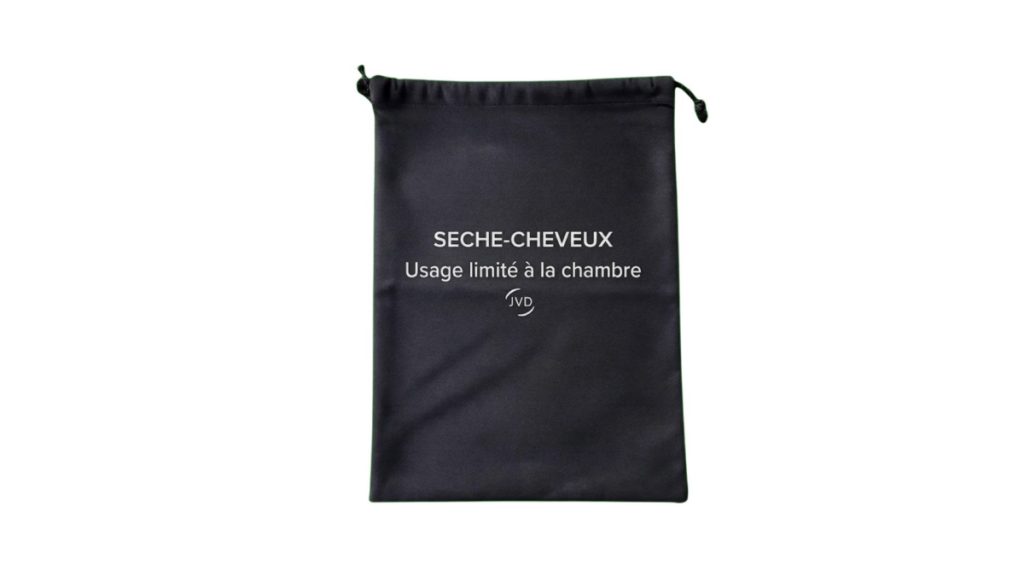 Black hair dryer bag