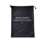 Black hair dryer bag