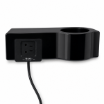 Wallmount Hairdryer Alteo Black + SS