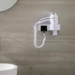 Wallmount Hairdryer Alteo Black + SS