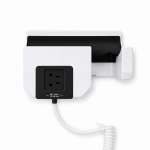 Wallmount Hairdryer Brittony white + SS