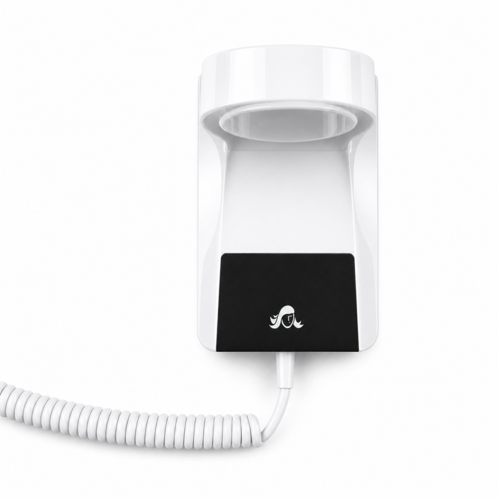 Wallmount Hairdryer Clipper white