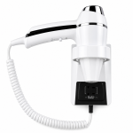 Wallmount Hairdryer Clipper white + SS