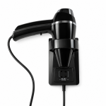Wallmount Hairdryer Clipper black + SS