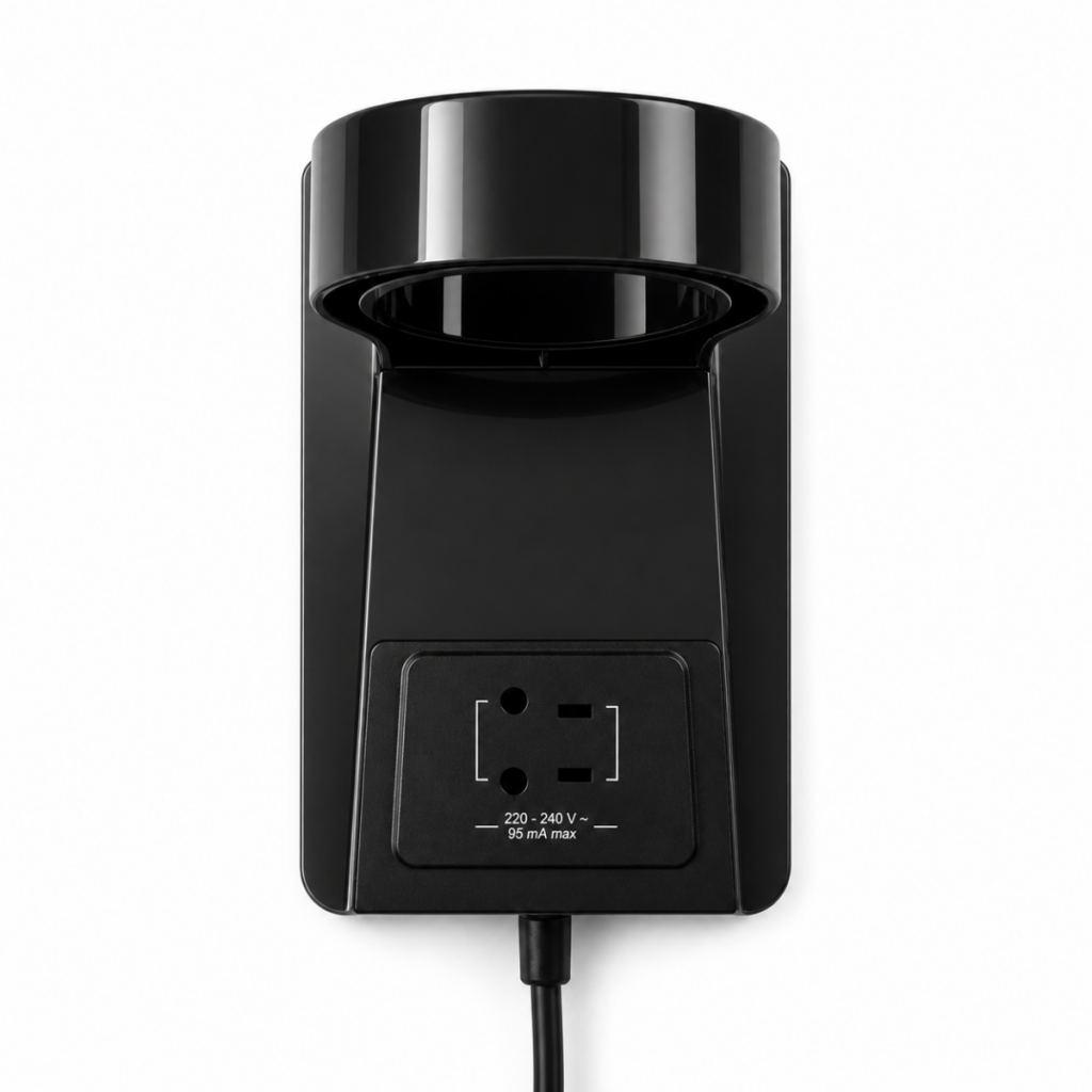 Wallmount Hairdryer Clipper black + SS