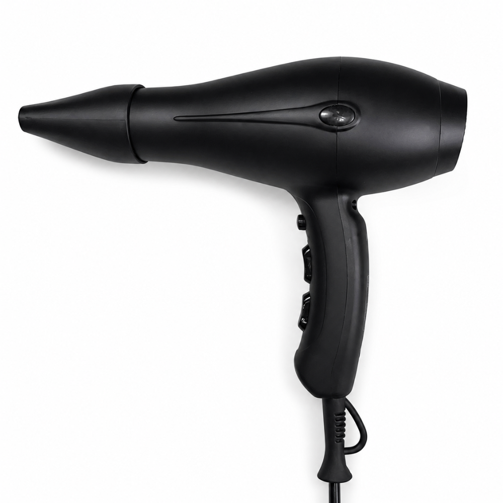 Ibiza matt black hair dryer