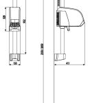 Wall-mounted hair dryer Neptune white