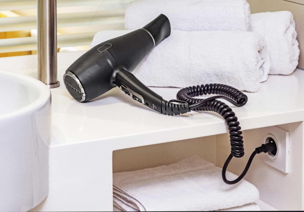 Calisto matt black hair dryer