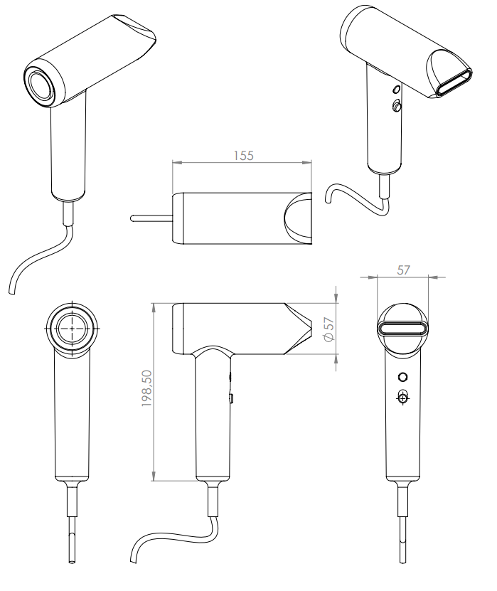 Hair Dryer Auva Aluminium