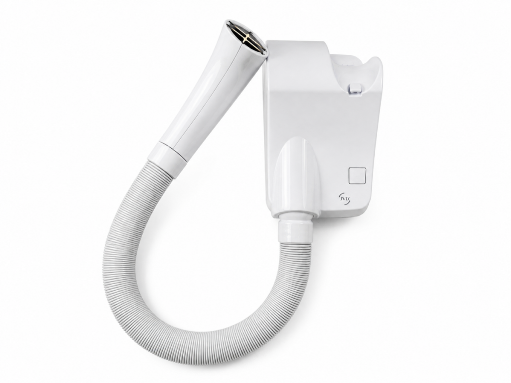 Wall-mounted hair dryer Caraïbe white
