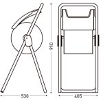 Stand for paper reel dispenser