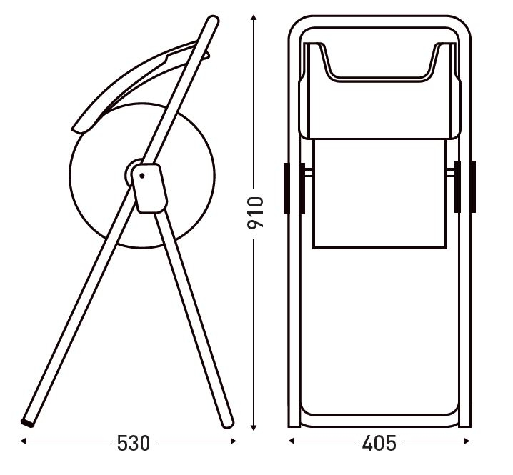 Stand for paper reel dispenser