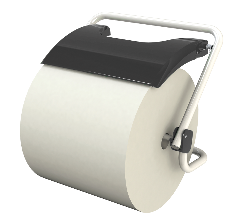 Wall bracket for paper roll dispenser