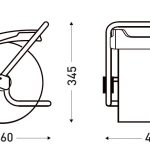 Wall bracket for paper roll dispenser