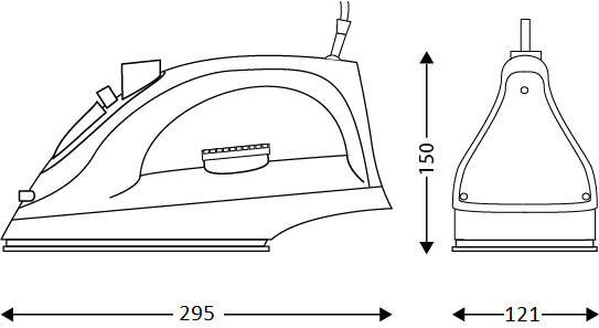 Steam Iron VINCI 2200W Black