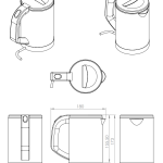 Envoye 0.6L Matte Black Kettle