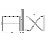 Luggage rack mahogany wooden