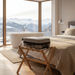 Berengere wood Luggage rack