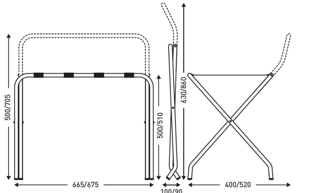 Matt black steel Luggage rack + backsplash