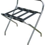 Luggage rack chrome with back