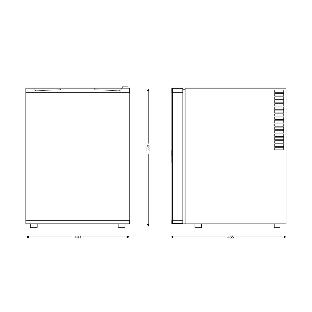 Minibar TA 40 L Solid Door