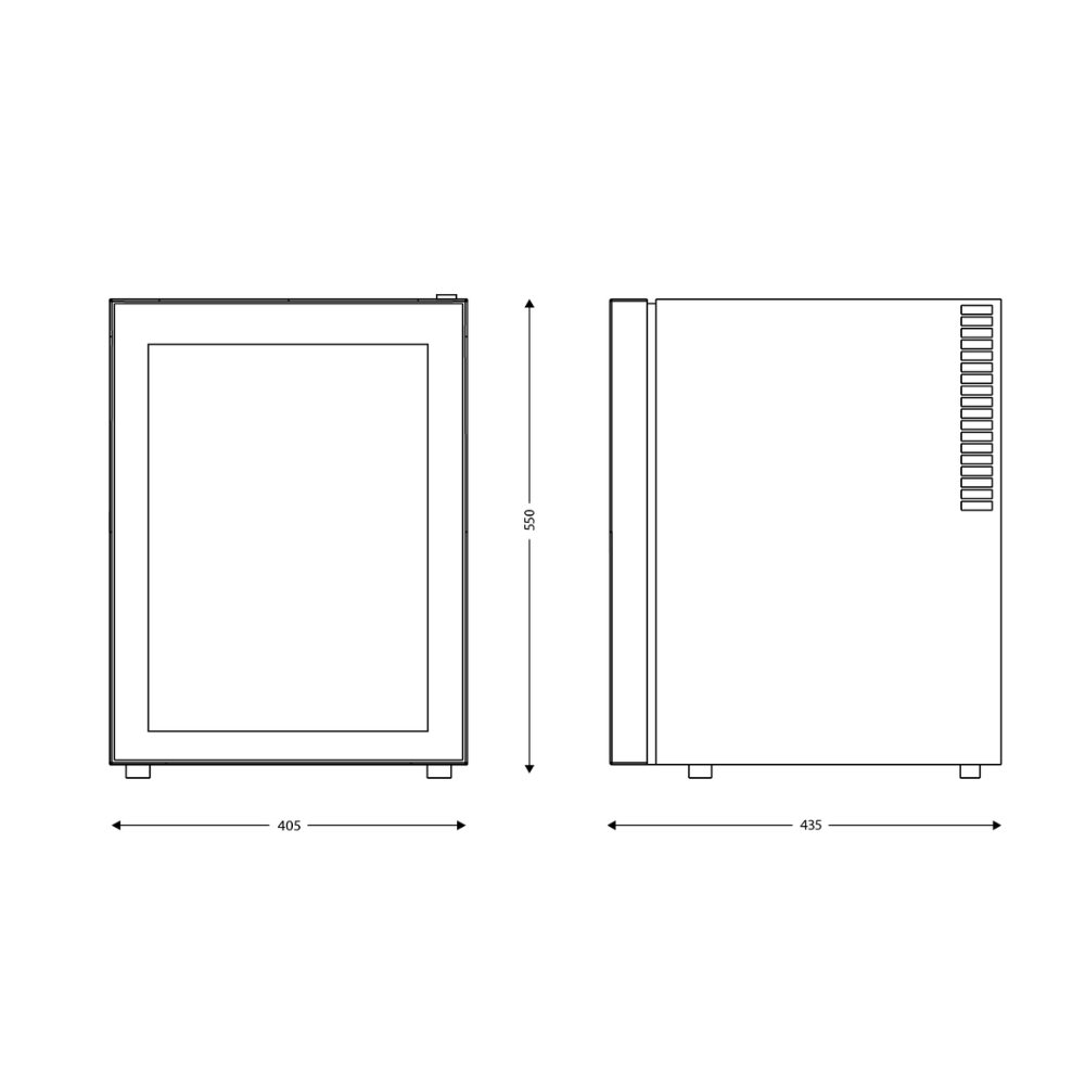 Minibar TA 40 L Glass Door