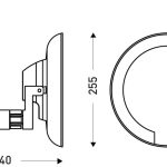 Light mirror Cosmos flat arm