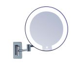 Light mirror Chromed Cosmos tubular arm