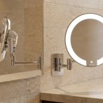 Light mirror Chromed Cosmos tubular arm