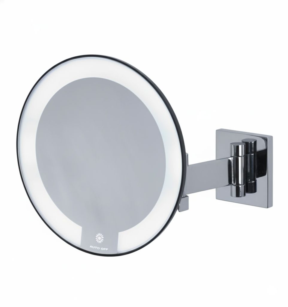 Light mirror Chromed Cosmos flat arm