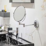 Wallmount magnifying mirror Fiesta chrome
