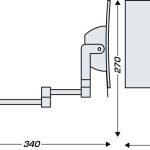 Galaxy magnifying mirror with tubular arm
