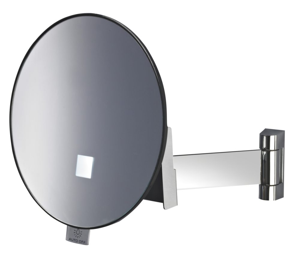 Illuminated wall mirror Eclips flat arm