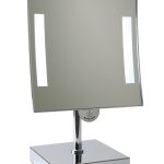 Galaxy magnifying light mirror on stand