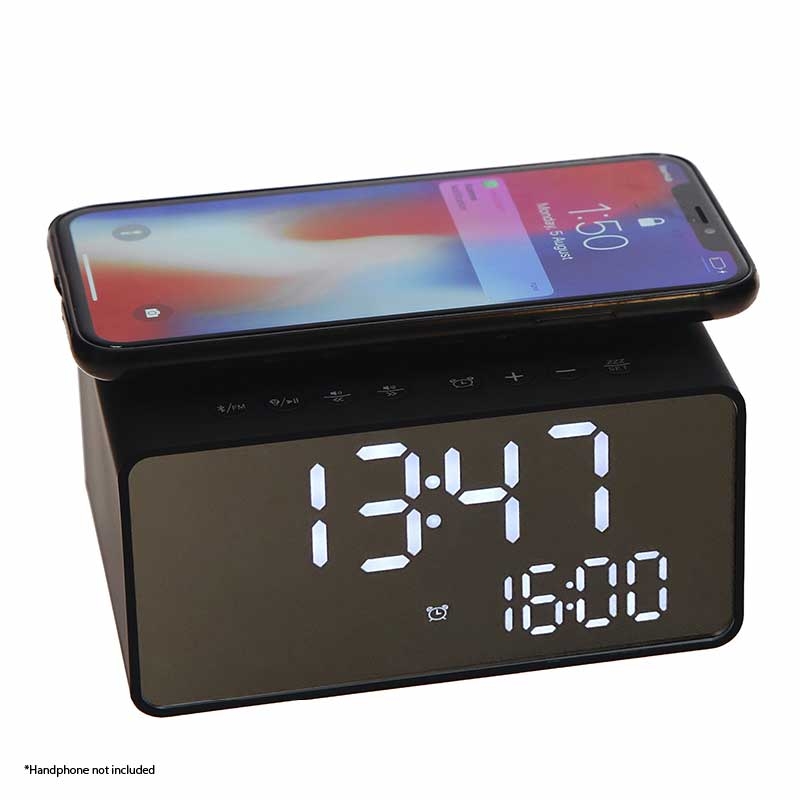 Wave Hotel Stereo Alarm Clock, Bluetooth, Black