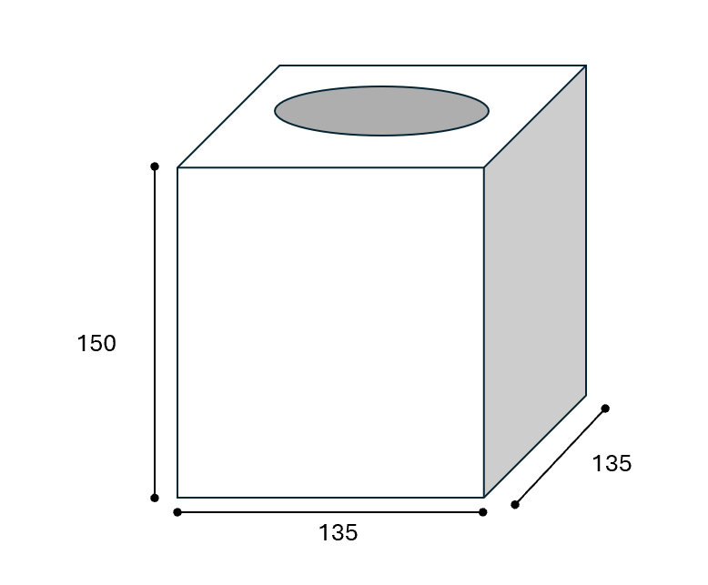 Square tissue box Adesign Anglo
