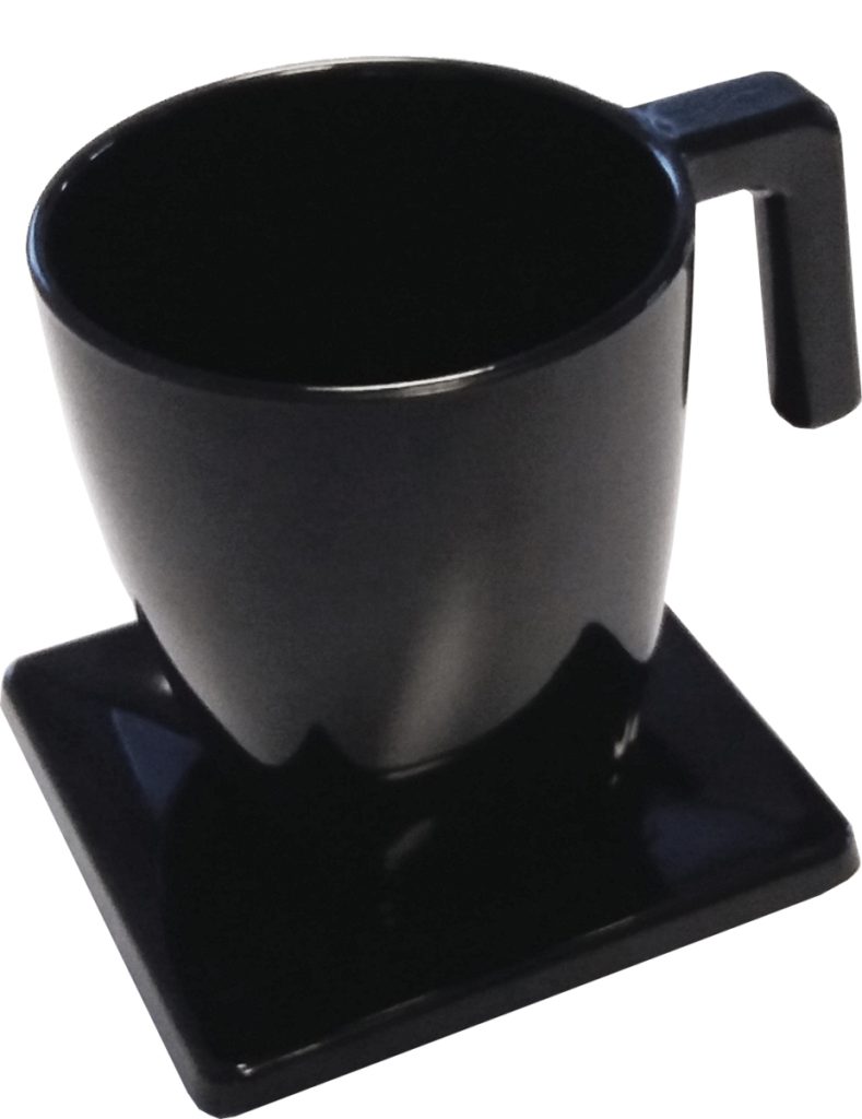 Maestro mug 200ml + saucer black