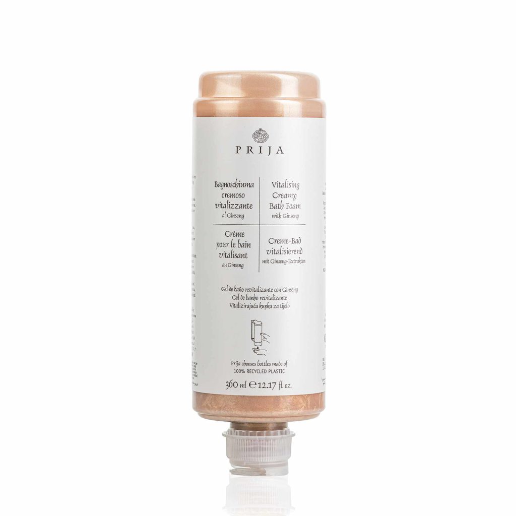 Prija Vitalising Creamy Bath Foam Cartridge For Dispenser VEGANOK Certified (360 ml) - 18Pack