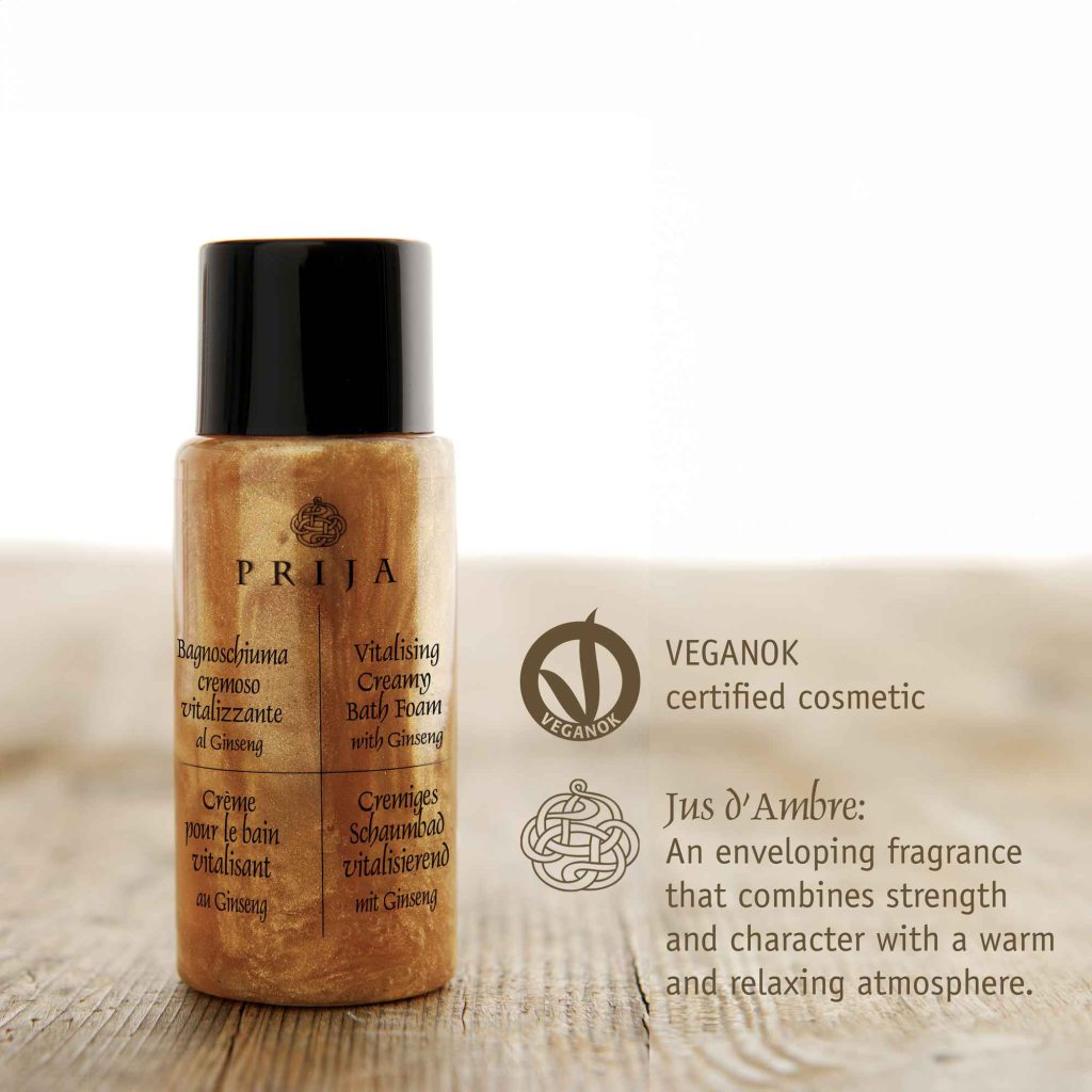 Prija Vitalising Creamy Bath Foam VEGANOK Certified (40 ml) - 216Pack